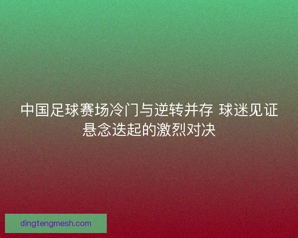 中国足球赛场冷门与逆转并存 球迷见证悬念迭起的激烈对决